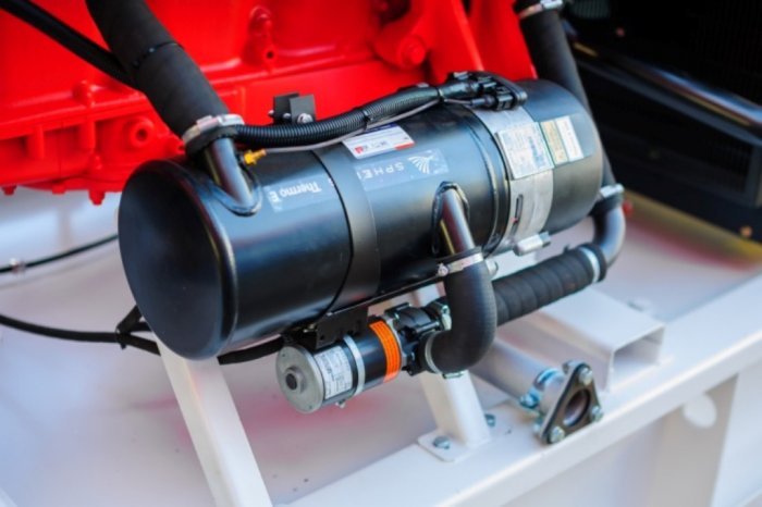 Установка подогревателя охлаждающей жидкости